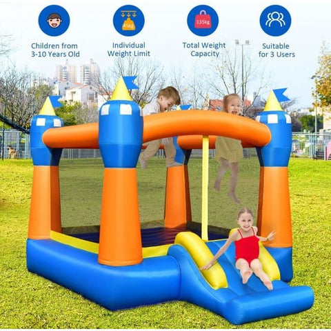 Costway Inflatable Bouncers Kids Inflatable Bounce House Magic Castle with Large Jumping Area Without Blower by Costway 781880256052 79045362 Kids Inflatable Bounce House Magic Castle Large Jumping Area w/oBlower