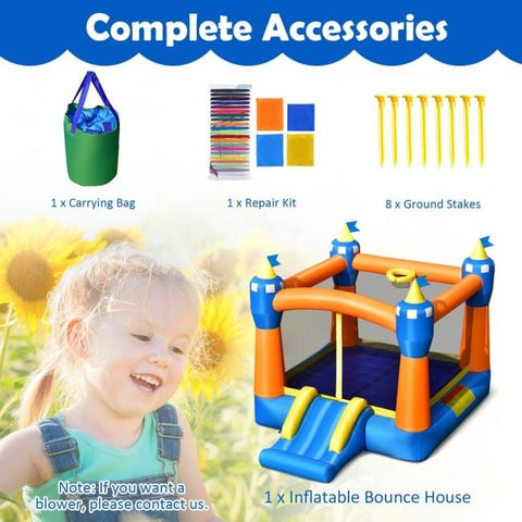 Costway Inflatable Bouncers Kids Inflatable Bounce House Magic Castle with Large Jumping Area Without Blower by Costway 781880256052 79045362 Kids Inflatable Bounce House Magic Castle Large Jumping Area w/oBlower