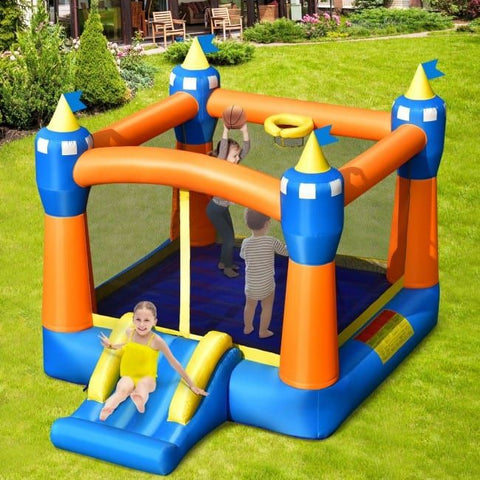 Costway Inflatable Bouncers Kids Inflatable Bounce House Magic Castle with Large Jumping Area Without Blower by Costway 781880256052 79045362 Kids Inflatable Bounce House Magic Castle Large Jumping Area w/oBlower