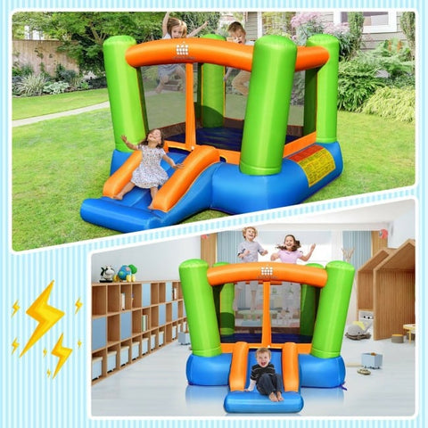 Costway Inflatable Bouncers Kids Inflatable Bounce House Without Blower for Indoor and Outdoor by Costway 781880256243 01694527 Kids Inflatable Bounce House Without Blower for Indoor and Outdoor