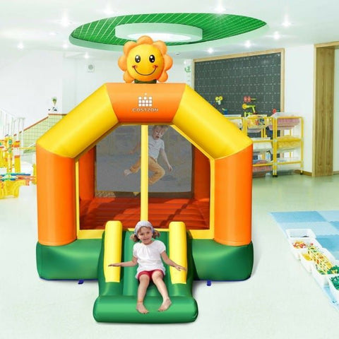 Costway Inflatable Bouncers Kids Inflatable Bounce Jumping Castle House with Slide without Blower by Costway 781880256229 10936247 Kids Inflatable Bounce Jumping Castle House with Slide without Blower 