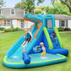 Image of Costway Inflatable Bouncers Not Included Inflatable Water Pool with Splash and Slide without Blower by Costway 83095471 Kids Hippo Inflatable Bounce House with Bag Costway 91754236/83095471