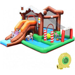 Costway Inflatable Bouncers Outdoor Indoor Inflatable Kids Bounce House with 480W Air Blower by Costway 781880243748 84276901 Outdoor Indoor Inflatable Kids Bounce House  480W Air Blower Costway