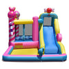 Image of Costway Inflatable Bouncers Sweet Candy Inflatable Bounce House with Water Slide and 480W Blower by Costway 781880227236 06435982 Sweet Candy Inflatable Bounce House with Water Slide and 480W Blower