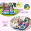 Image of Costway Inflatable Bouncers Sweet Candy Inflatable Bounce House with Water Slide and 480W Blower by Costway 781880227236 06435982 Sweet Candy Inflatable Bounce House with Water Slide and 480W Blower