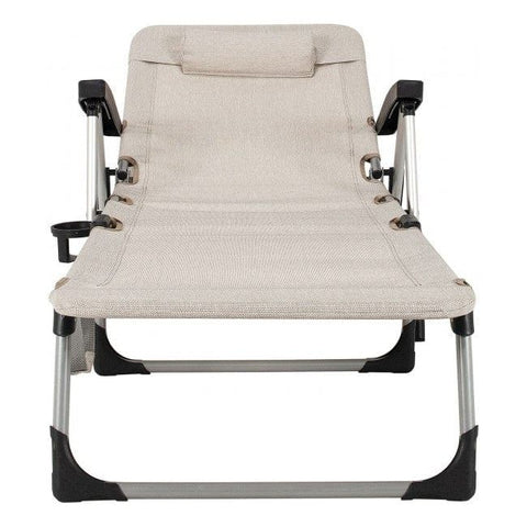 Costway Outdoor Chairs Beach Folding Chaise Lounge Recliner with 7 Adjustable Position by Costway