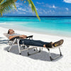 Image of Costway Outdoor Chairs Beach Folding Chaise Lounge Recliner with 7 Adjustable Position by Costway