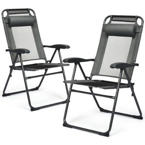 Costway Outdoor Furniture 2 PCS Patio Adjustable Folding Recliner Chairs by Costway 2 PCS Patio Adjustable Folding Recliner Chairs by Costway SKU 12598047