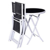 Image of 3 Pcs Folding Garden Patio Table Chairs Set by Costway