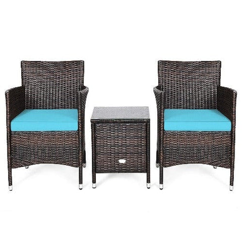 Costway Outdoor Furniture 3 Pcs Patio Furniture Set Outdoor Wicker Rattan Set By Costway 3 Pcs Patio Furniture Set Outdoor Wicker Rattan Set Costway 03548729