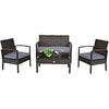 Image of Costway Outdoor Furniture 4 PCS Patio Rattan Cushioned Furniture Set by Costway 4 PCS Patio Rattan Cushioned Furniture Set by Costway SKU# 47132658