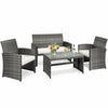 Image of Costway Outdoor Furniture 4 PCS Patio Rattan Furniture Set by Costway 4 PCS Patio Rattan Furniture Set by Costway SKU# 13890462