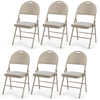 Image of 6 Pack Folding Chairs Portable Padded Office Kitchen Dining Chairs by Costway SKU# 82130574