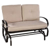 Image of Costway Outdoor Furniture Beige Outdoor Patio Cushioned Rocking Bench Loveseat by Costway 751379386683 17536042-Be Outdoor Patio Cushioned Rocking Bench Loveseat by Costway SKU 17536042