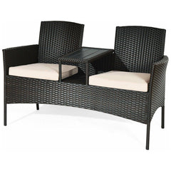 Patio Rattan Conversation Set by Costway