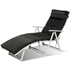 Outdoor Lightweight Folding Chaise Lounge Chair by Costway