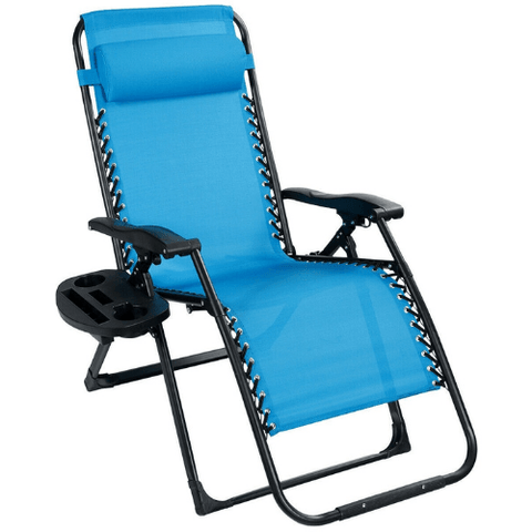 Oversize Lounge Chair with Cup Holder of Heavy Duty for outdoor by Costway SKU# 95263081