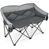 Image of Costway Outdoor Furniture Folding Camping Chair with Bags and Padded Backrest by Costway