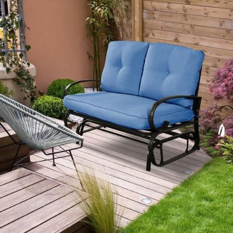 Costway Outdoor Furniture Outdoor Patio Cushioned Rocking Bench Loveseat by Costway Outdoor Patio Cushioned Rocking Bench Loveseat by Costway SKU 17536042