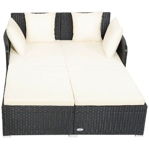 Costway Outdoor Furniture Outdoor Patio Rattan Daybed Thick Pillows Cushioned Sofa Furniture by Costway Outdoor Patio Rattan Daybed Thick Pillows Cushioned Sofa Furniture by Costway SKU# 65814709