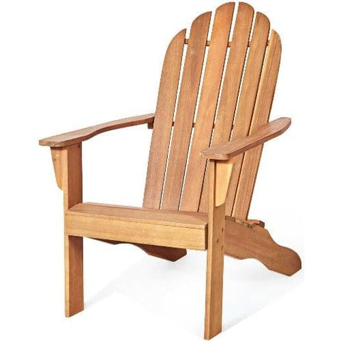 Costway Outdoor Furniture Outdoor Solid Wood Durable Patio Adirondack Chair By Costway Outdoor Solid Wood Durable Patio Adirondack Chair By Costway 08521679