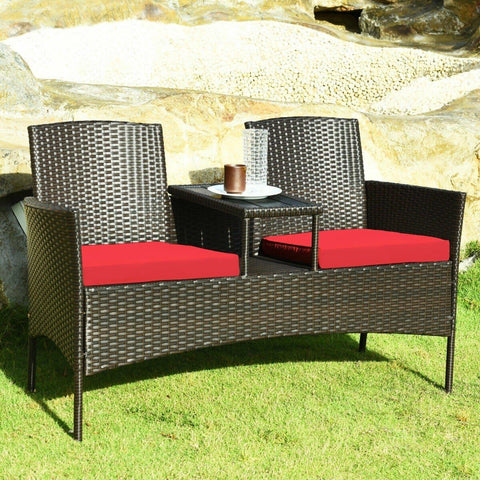 Costway Outdoor Furniture Patio Rattan Conversation Set by Costway Patio Rattan Conversation Set by Costway SKU# 97642380