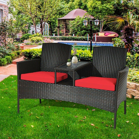 Costway Outdoor Furniture Patio Rattan Conversation Set by Costway Patio Rattan Conversation Set by Costway SKU# 97642380