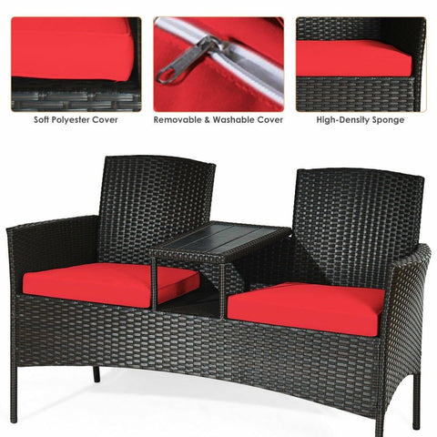 Costway Outdoor Furniture Patio Rattan Conversation Set by Costway Patio Rattan Conversation Set by Costway SKU# 97642380