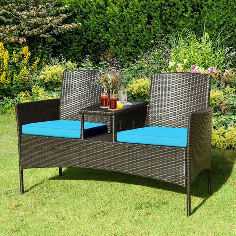 Costway Outdoor Furniture Patio Rattan Conversation Set by Costway Patio Rattan Conversation Set by Costway SKU# 97642380