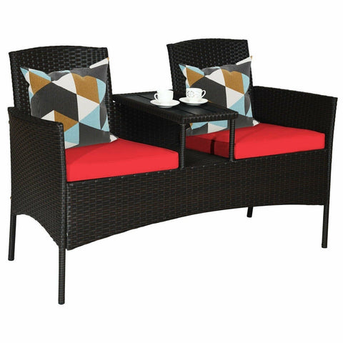 Costway Outdoor Furniture Patio Rattan Conversation Set by Costway Patio Rattan Conversation Set by Costway SKU# 97642380