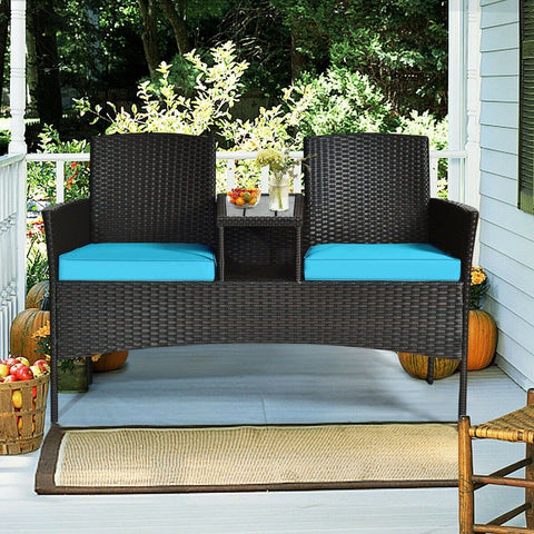 Costway Outdoor Furniture Patio Rattan Conversation Set by Costway Patio Rattan Conversation Set by Costway SKU# 97642380