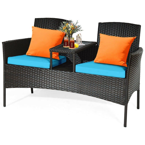 Costway Outdoor Furniture Patio Rattan Conversation Set by Costway Patio Rattan Conversation Set by Costway SKU# 97642380