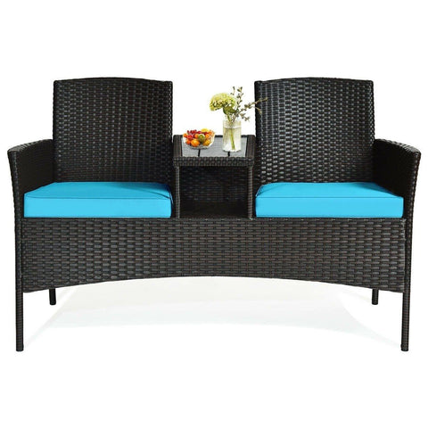 Costway Outdoor Furniture Patio Rattan Conversation Set by Costway Patio Rattan Conversation Set by Costway SKU# 97642380