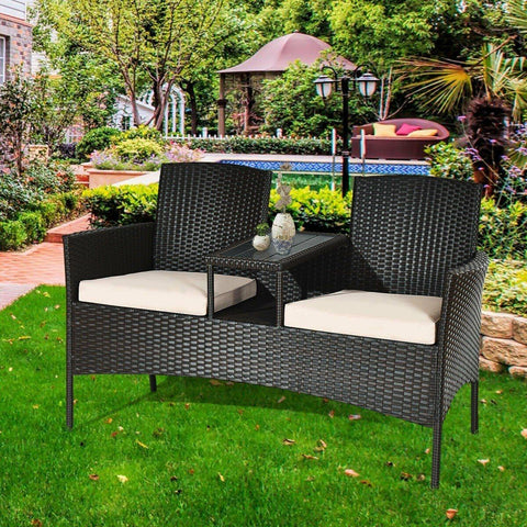 Costway Outdoor Furniture Patio Rattan Conversation Set by Costway Patio Rattan Conversation Set by Costway SKU# 97642380