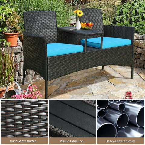 Costway Outdoor Furniture Patio Rattan Conversation Set by Costway Patio Rattan Conversation Set by Costway SKU# 97642380