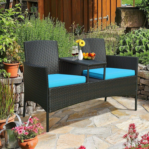 Costway Outdoor Furniture Patio Rattan Conversation Set by Costway Patio Rattan Conversation Set by Costway SKU# 97642380