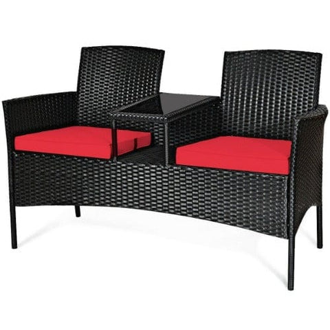 Costway Outdoor Furniture Patio Rattan Conversation Set Seat Sofa by Costway Patio Rattan Conversation Set Seat Sofa by Costway SKU# 82750196