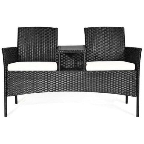 Costway Outdoor Furniture Patio Rattan Conversation Set Seat Sofa by Costway Patio Rattan Conversation Set Seat Sofa by Costway SKU# 82750196