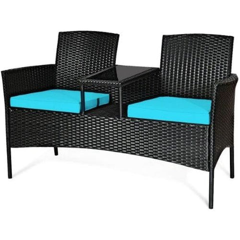 Costway Outdoor Furniture Patio Rattan Conversation Set Seat Sofa by Costway Patio Rattan Conversation Set Seat Sofa by Costway SKU# 82750196