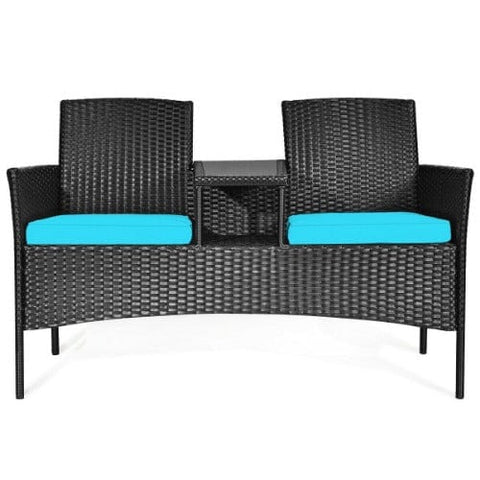 Costway Outdoor Furniture Patio Rattan Conversation Set Seat Sofa by Costway Patio Rattan Conversation Set Seat Sofa by Costway SKU# 82750196