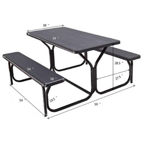 Costway Outdoor Furniture Picnic Table Bench Set for Outdoor Camping by Costway Picnic Table Bench Set for Outdoor Camping by Costway SKU# 91203576