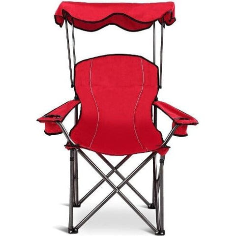 Portable Folding Beach Canopy Chair with Cup Holders SKU: 89062375