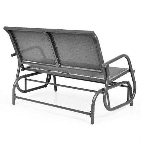 Swing Glider Chair 48" Loveseat Rocker Lounge Backyard by Costway