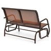 Image of Swing Glider Chair 48" Loveseat Rocker Lounge Backyard by Costway