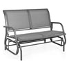 Image of Swing Glider Chair 48" Loveseat Rocker Lounge Backyard by Costway