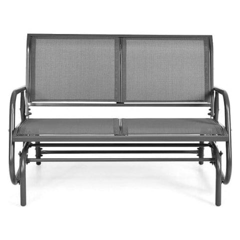 Swing Glider Chair 48" Loveseat Rocker Lounge Backyard by Costway