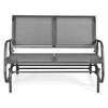 Image of Swing Glider Chair 48" Loveseat Rocker Lounge Backyard by Costway