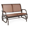 Image of Swing Glider Chair 48" Loveseat Rocker Lounge Backyard by Costway