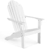 Image of Costway Outdoor Furniture White Outdoor Solid Wood Durable Patio Adirondack Chair By Costway 7461758209986 08521681-W Outdoor Solid Wood Durable Patio Adirondack Chair By Costway 08521679