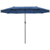 Image of Costway Outdoor Umbrella Bases 15 Feet Patio Double-Sided Umbrella with Hand-Crank System by Costway